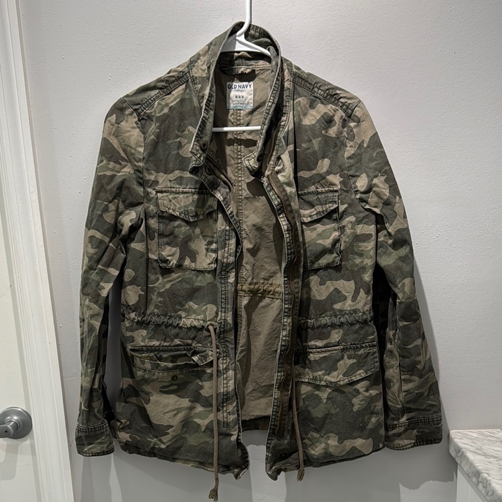 Old Navy Green Camouflage Jacket